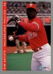 1993 Fleer Base Set Kim Batiste #485 card