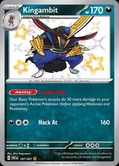 Paldean Fates Kingambit #187 card