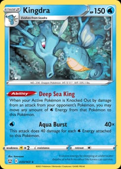 2021 Battle Styles Kingdra #33 card