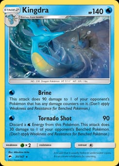 2017 Burning Shadows Kingdra #31 card