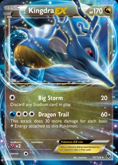2016 Fates Collide Kingdra-EX #73 card