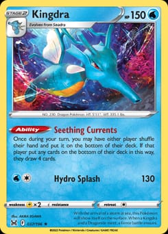 2022 Lost Origin Kingdra #37 card
