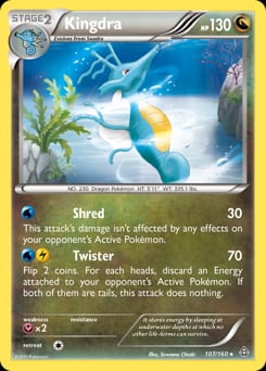2015 Primal Clash Kingdra #107 card