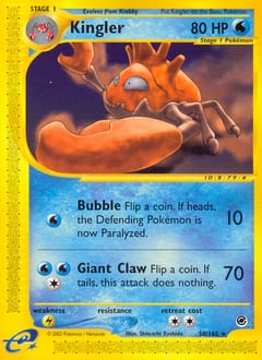 Expedition Base Set Kingler #50 card