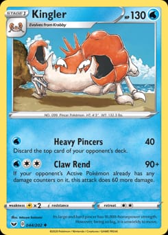Sword & Shield Kingler #44 card