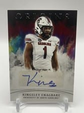 2022 Panini Chronicles Draft Picks Origins Rookie Autographs Kingsley Enagbare #OA-KEN card
