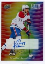 2023-24 Upper Deck Allure Color Flow Full Rainbow Auto Kirby Dach #CFA-KD card
