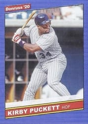 2020 Donruss Base Set Kirby Puckett #217b card