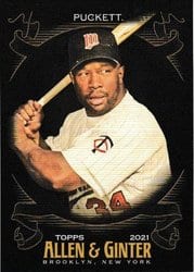 2021 Topps Allen & Ginter X Base Set Kirby Puckett #146 card