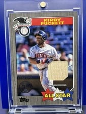 2022 Topps 1987 Topps Baseball All-Star Relics Kirby Puckett #87ASR-KP card