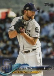 2018 Topps Update Base Set Kirby Yates #US210 card