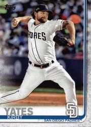 2019 Topps Base Set Kirby Yates #347 card