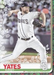 2019 Topps Holiday Base Set Kirby Yates #HW164 card
