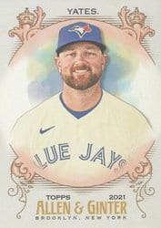 2021 Topps Allen & Ginter Base Set Kirby Yates #304 card