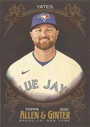 2021 Topps Allen & Ginter X Base Set Kirby Yates #304 card