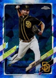 2021 Topps Chrome Sapphire Edition Base Set Kirby Yates #267 card