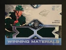 2021-22 SPx Winning Materials Kirill Kaprizov #WM-KK card