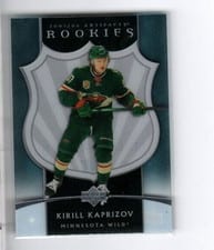 Kirill Kaprizov 2021-22 Upper Deck Artifacts 2005-06 Clear Cut Retro Rookies card