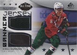 2022-23 SP Game Used 2022 NHL All-Star Game Jersey-Banner Relics Kirill Kaprizov #ASJB-KK card