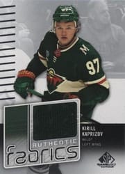 2022-23 SP Game Used Authentic Fabrics Kirill Kaprizov #AF-KK card