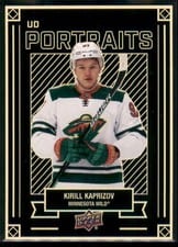 2022 Upper Deck UD Portraits Kirill Kaprizov Gold #P-22 card
