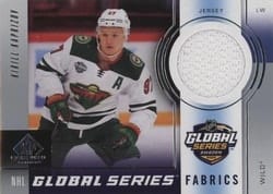 2024-25 SP Game Used 2023 Global Series Sweden Fabrics Kirill Kaprizov #GSF-KK card
