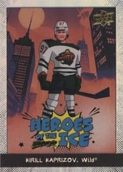 2025-26 Upper Deck MVP Heroes of the Ice Achievements Kirill Kaprizov #HI-6 card