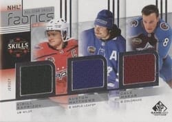 2022-23 SP Game Used 2022 NHL All-Star Game Jersey Trios Kirill Kaprizov/Auston Matthews/Cale Makar #AS3-6 card