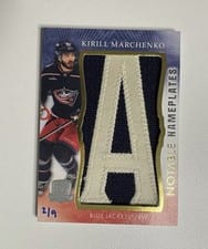 2023-24 Upper Deck The Cup Notable Nameplates Kirill Marchenko #NN-KM card
