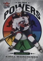 2025-26 Fleer Ultra Ultra Powers Kirill Marchenko #UP 23 of 25 card
