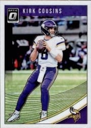 2018 Donruss Optic Base Set Kirk Cousins #62 card