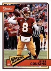 2018 Panini Classics Base Set Kirk Cousins #98 card