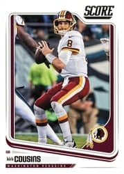 2018 Score Base Set Kirk Cousins #321 card