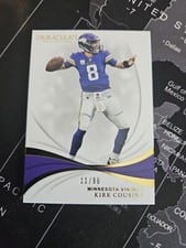 2019 Panini Immaculate Collection Kirk Cousins #58 card