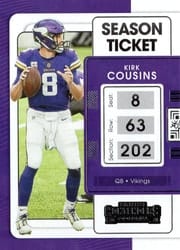 2021 Panini Contenders Base Set Kirk Cousins #64 card