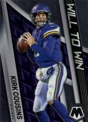 2022 Panini Mosaic Will to Win Kirk Cousins #WW-8 card