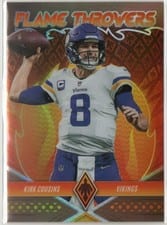 2022 Panini Phoenix Flame Throwers Kirk Cousins #FT-10 card