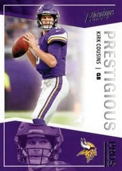 2022 Panini Prestige Prestigious Pros Kirk Cousins #PP-4 card