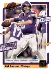 2023 Donruss Highlights Kirk Cousins #H-KC card