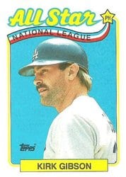 1989 Topps Base Set Kirk Gibson #396 card