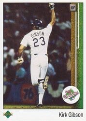 1989 Upper Deck Base Set Kirk Gibson #666 card