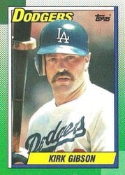 1990 Topps Base Set Kirk Gibson #150 card