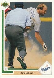 1991 Upper Deck Base Set Kirk Gibson #634 card