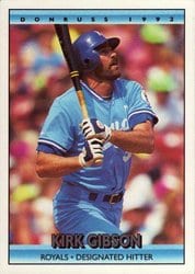 1992 Donruss Base Set Kirk Gibson #39 card