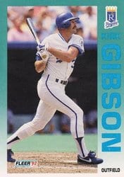 1992 Fleer Base Set Kirk Gibson #157 card