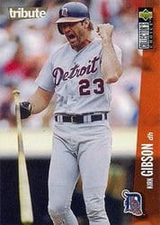 1996 Collector's Choice Base Set Kirk Gibson #142 card