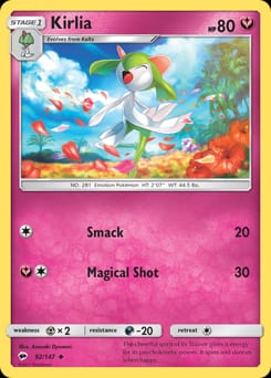 Burning Shadows Kirlia #92 card