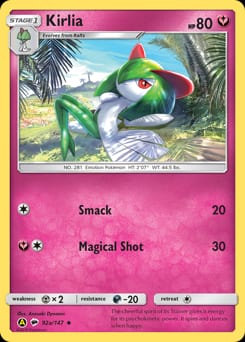 Burning Shadows Kirlia #92a card