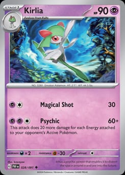 Paldean Fates Kirlia #28 card