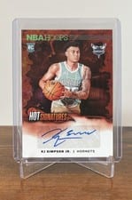 2024-25 Hoops Hot Signatures Rookies KJ Simpson Jr. #HSR-SIM card